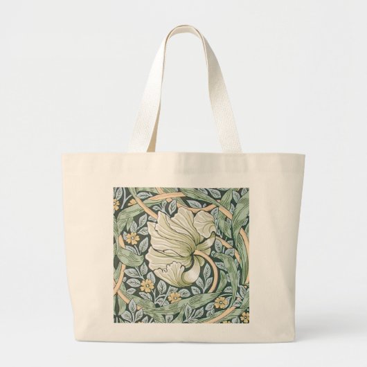 William Morris Pimpernel Floral Wallpaper Grote Tote Bag (Voorkant)