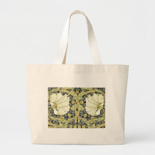 William Morris Pimpernel Floral Wallpaper Grote Tote Bag