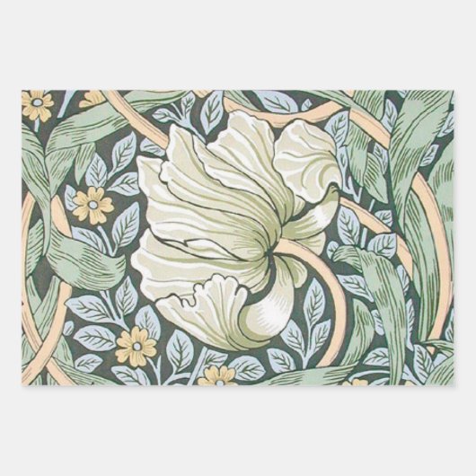William Morris Pimpernel Floral Wallpaper Inpakpapier Vel (Voorkant)