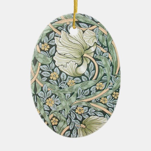 William Morris Pimpernel Floral Wallpaper Keramisch Ornament (Voorkant)