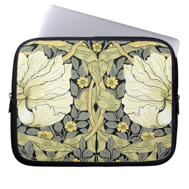 William Morris Pimpernel Floral Wallpaper Laptop Sleeve (Voorkant)