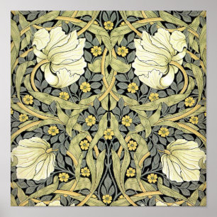 William Morris Pimpernel Floral Wallpaper Poster