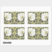William Morris Pimpernel Floral Wallpaper Rechthoekige Sticker (Vel)