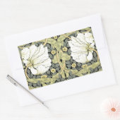 William Morris Pimpernel Floral Wallpaper Rechthoekige Sticker (Envelop)