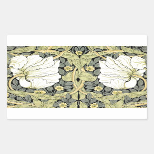 William Morris Pimpernel Floral Wallpaper Rechthoekige Sticker