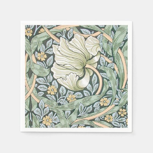 William Morris Pimpernel Floral Wallpaper Servet (Voorkant)
