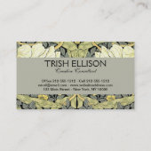 William Morris Pimpernel Floral Wallpaper Visitekaartje (Achterkant)