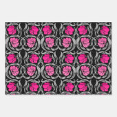 William Morris Pimpernel, Fuchsia, Blue, Brown Inpakpapier Vel (Voorkant)