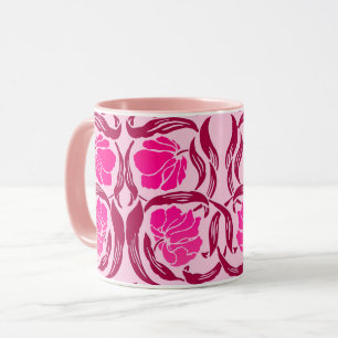 William Morris Pimpernel, Fuchsia & Lichtroze  Mok