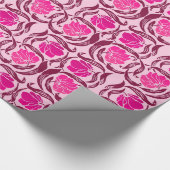 William Morris Pimpernel, Fuchsia & Light Pink Cadeaupapier (Hoek)