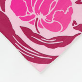 William Morris Pimpernel, Fuchsia & Light Pink Fleece Deken (Hoek)