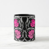 William Morris Pimpernel, Fuchsia Pink en Black Mok (Midden)