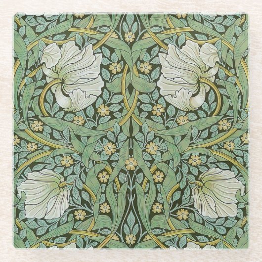 William Morris - Pimpernel Glazen Onderzetter (Voorkant)
