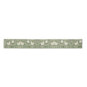 William Morris Pimpernel Green Satijnen Lint (Voorkant)