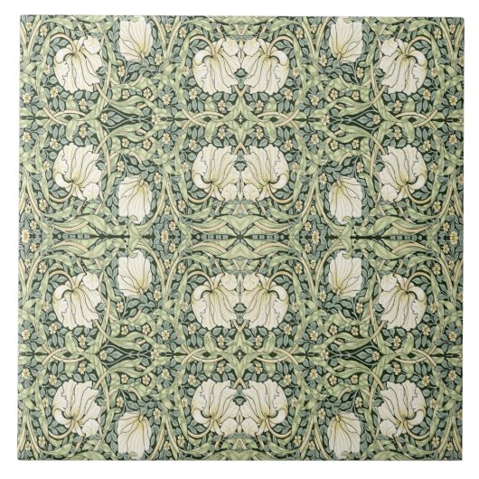 William Morris Pimpernel Green Tegeltje (Voorkant)