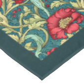 William Morris Pimpernel hete rode pastel blauwe s Tafelkleed (Gekanteld)