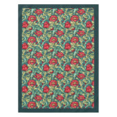 William Morris Pimpernel hete rode pastel blauwe s Tafelkleed (Voorkant)