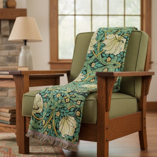 William Morris Pimpernel Mission Style Deken