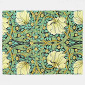 William Morris Pimpernel Mission Style Fleece Deken (Voorkant (Horizontaal))