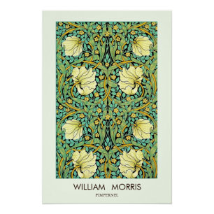 William Morris Pimpernel Mission Style Perfect Poster