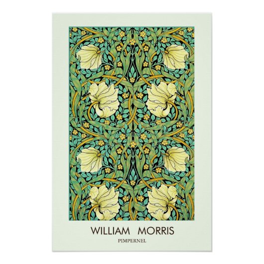 William Morris Pimpernel Mission Style Perfect Poster (Voorkant)