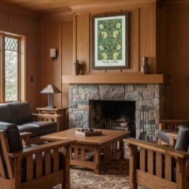 William Morris Pimpernel Mission Style Perfect Poster