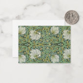 William Morris - Pimpernel Notitiekaartje (Voorkant / Achterkant in situ)