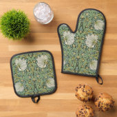 William Morris - Pimpernel Ovenwant & Pannenlap Set (Top down)