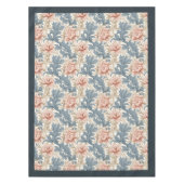 William Morris Pimpernel pastel blauw perzik ivoor Tafelkleed (Voorkant)