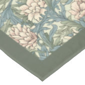 William Morris Pimpernel pastel groen bord roze Tafelkleed (Gekanteld)