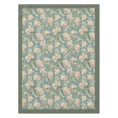 William Morris Pimpernel pastel groen bord roze Tafelkleed (Voorkant)