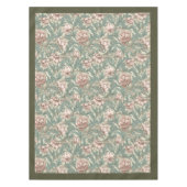 William Morris Pimpernel pastel groen bord roze Tafelkleed (Voorkant)
