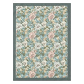 William Morris Pimpernel pastel groen ivoor roze Tafelkleed (Voorkant)