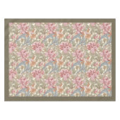 William Morris Pimpernel pastel roze groene salie Tafelkleed (Voorkant (Horizontaal))