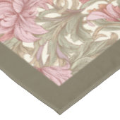 William Morris Pimpernel pastel roze groene salie Tafelkleed (Gekanteld)