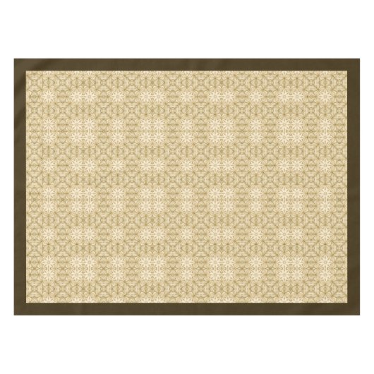 William Morris Pimpernel Patroon ivoor bruin Tafelkleed (Voorkant (Horizontaal))