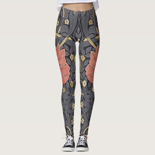William Morris Pimpernel  PatroonLeggings Leggings (Voorkant)