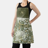 William Morris Pimpernel  Pattern Apron Schort (Insitu)
