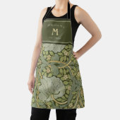 William Morris Pimpernel  Pattern Apron Schort (Insitu)
