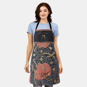 William Morris Pimpernel  Pattern Apron Schort