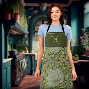 William Morris Pimpernel  Pattern Apron Schort