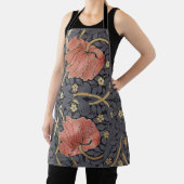 William Morris Pimpernel  Pattern Apron Schort (Insitu)