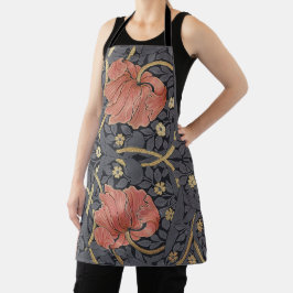 William Morris Pimpernel  Pattern Apron Schort