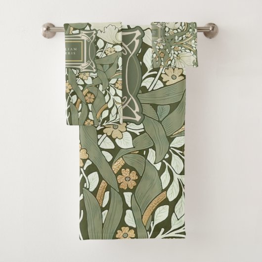 William Morris Pimpernel  Pattern Bad Handdoek (Insitu)