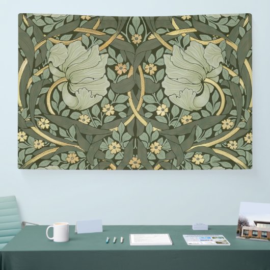 William Morris Pimpernel  Pattern Banner (Beurs)