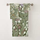William Morris Pimpernel Pattern Bath Towe Bad Handdoek (Insitu)