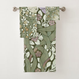 William Morris Pimpernel  Pattern Bath Towe Bad Handdoek