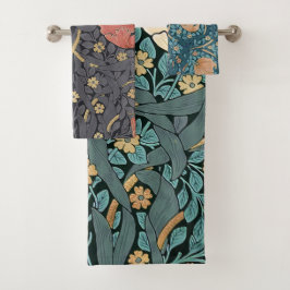 William Morris Pimpernel  Pattern Bath Towe Bad Handdoek