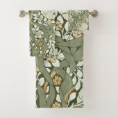 William Morris Pimpernel Pattern Bath Towe Bad Handdoek (Insitu)