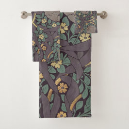 William Morris Pimpernel  Pattern Bath Towe Bad Handdoek